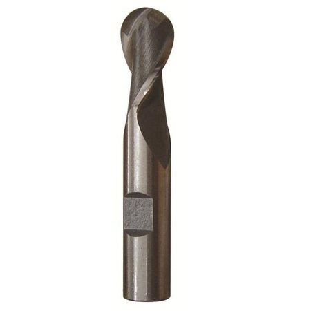 QUALTECH Ball End Mill, Center Cutting Single End, Series DWCT, 14 Diameter Cutter, 212 Overall Length,  DWCT1108